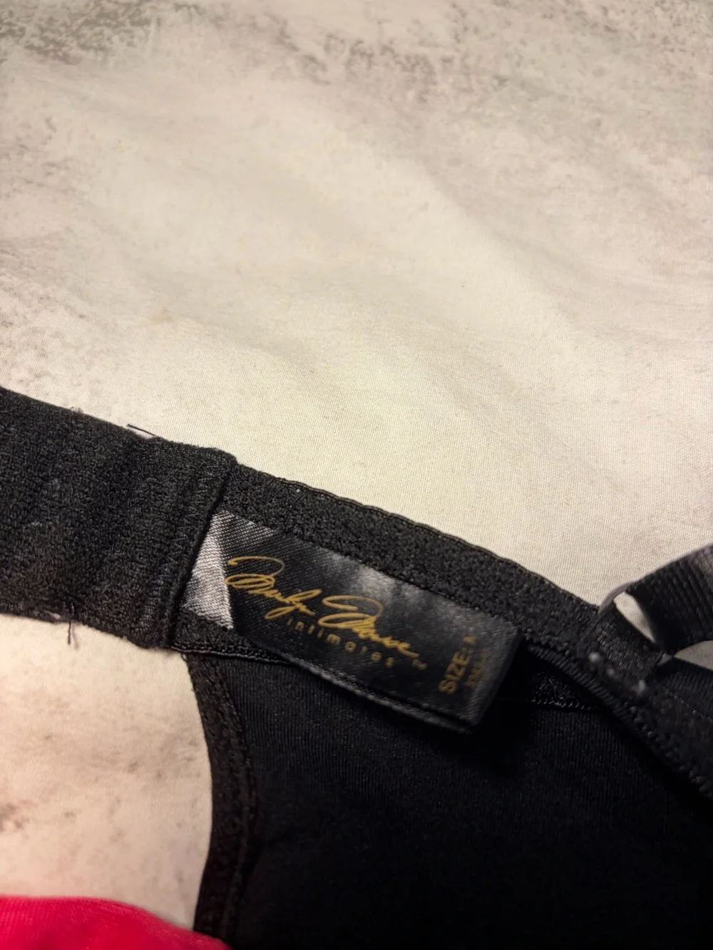 Marilyn Monroe Intimates Black & Hot Pink Lace Babydoll Chemise Lingerie